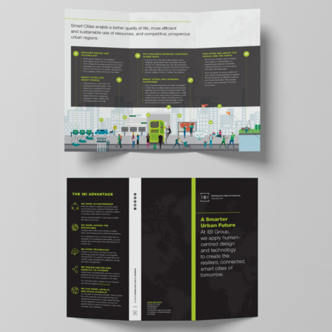 IBI Group tri fold brochure