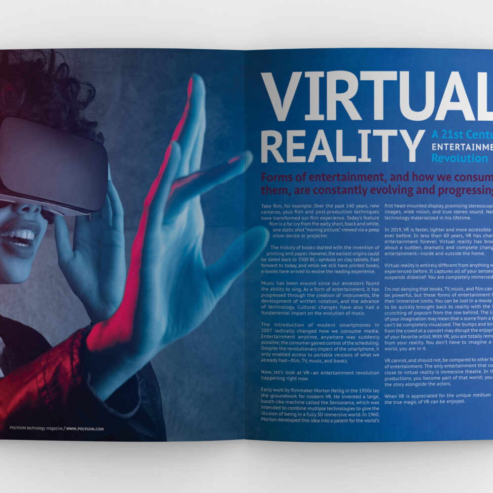 Polygon magazine double spread