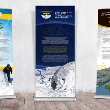Inuit Uqausinginnik Taiguusiliuqtiit pop up banners