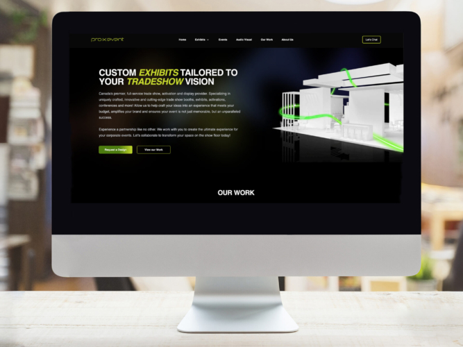 Pro-X Event website home page