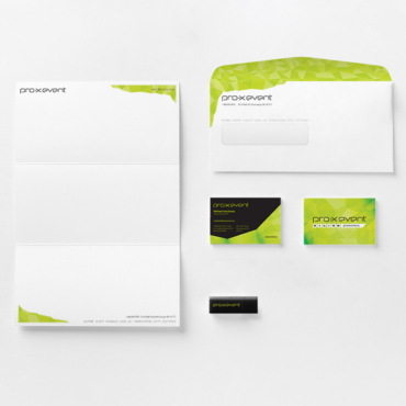 Pro-X Event rebranded stationery